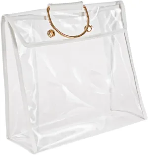Homoyoyo Clear Handbag Organizer for Women Transparent Purse Protector with Hook Stylish Storage for Handbags Clothes Accessories for Closet Organization