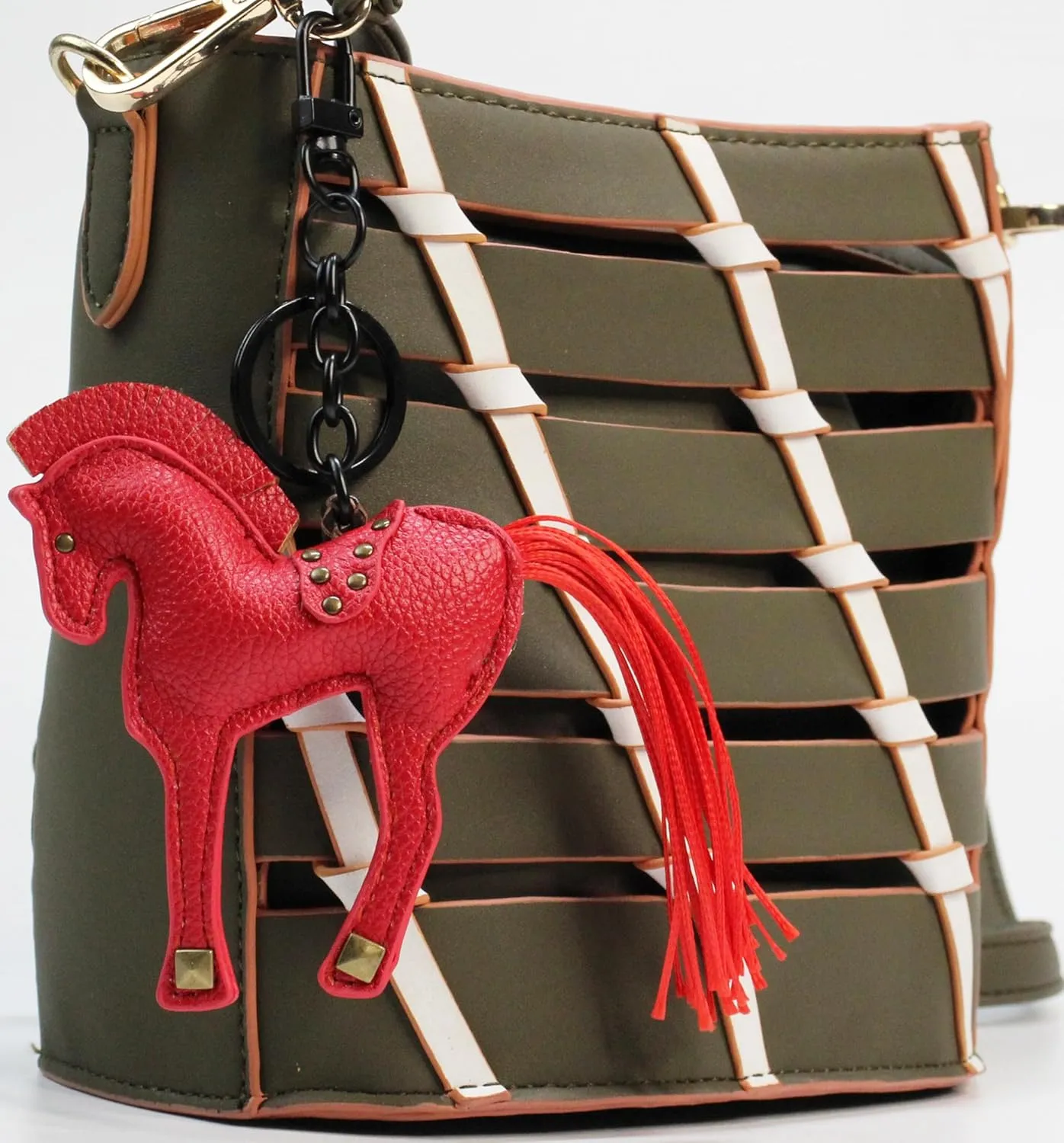 Horse Keychain, Hanging Charm Accessory for Purse, Bag and Backpacks Pony Key Chain for Women