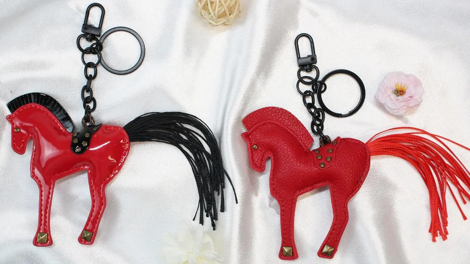 Horse Keychain, Hanging Charm Accessory for Purse, Bag and Backpacks Pony Key Chain for Women