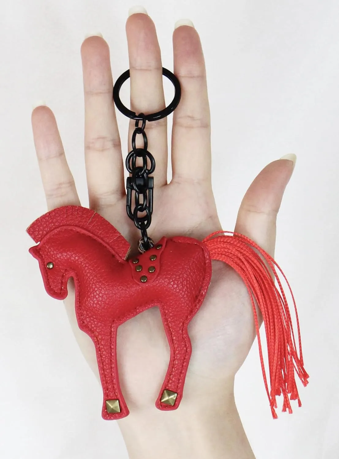 Horse Keychain, Hanging Charm Accessory for Purse, Bag and Backpacks Pony Key Chain for Women