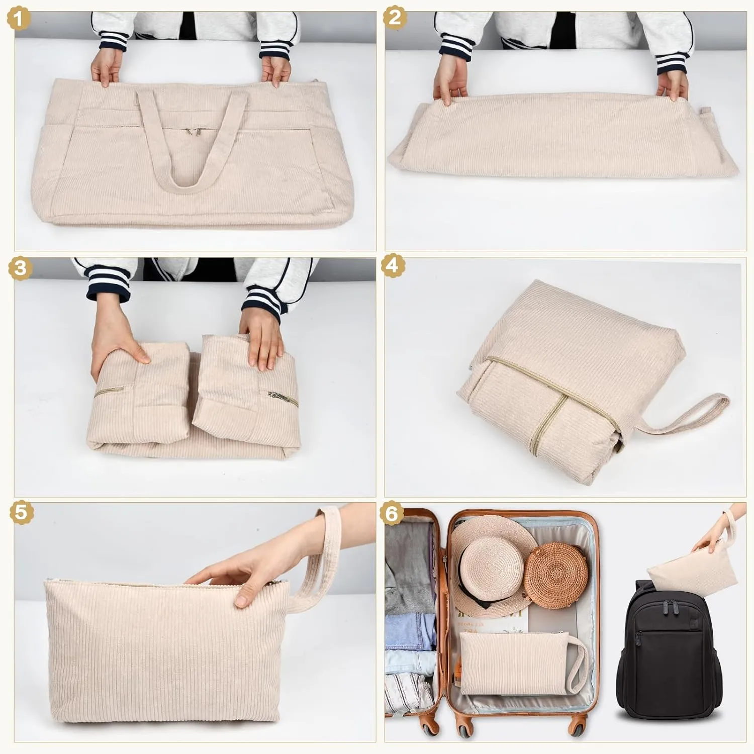 HUANLANG Extra Large Beach Bag Waterproof Beach Totes Bags for Women Men,Pool Bag with Zipper Wet Pocket