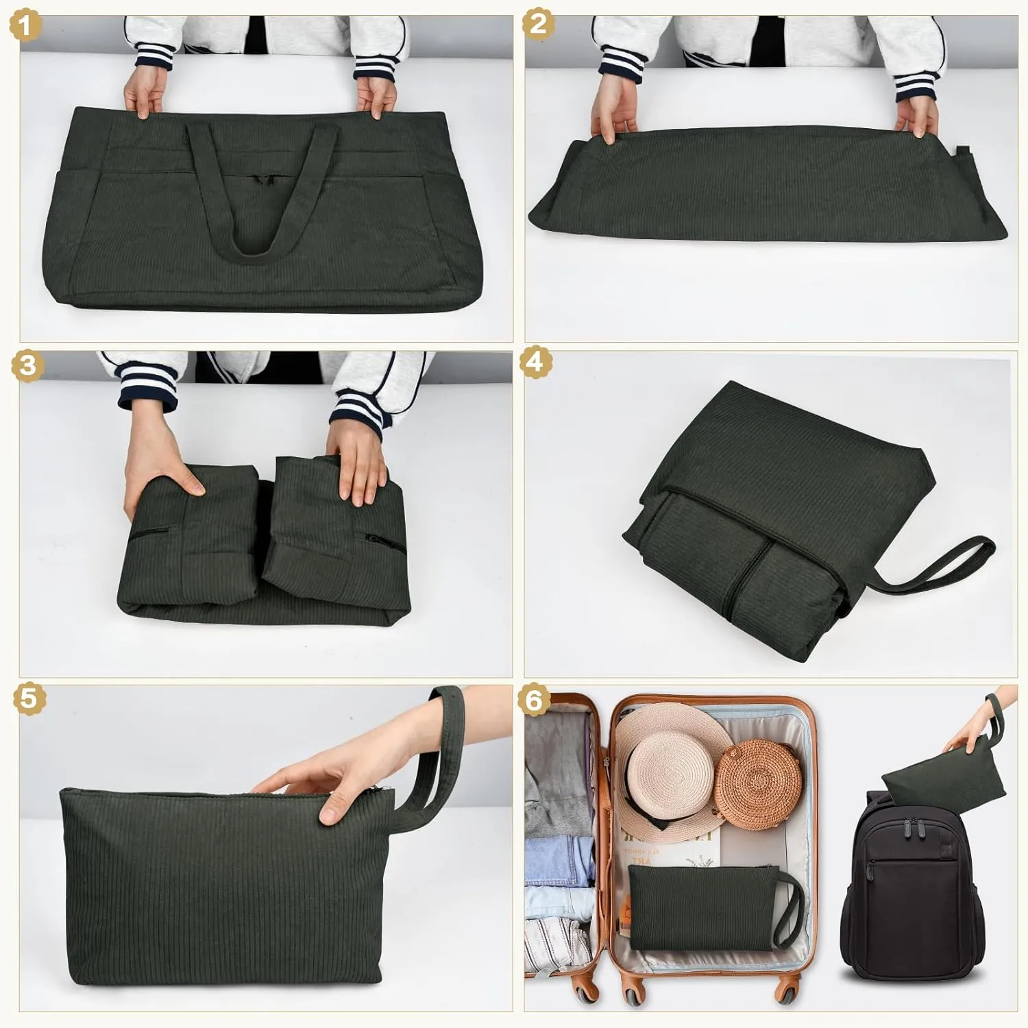 HUANLANG Extra Large Beach Bag Waterproof Beach Totes Bags for Women Men,Pool Bag with Zipper Wet Pocket