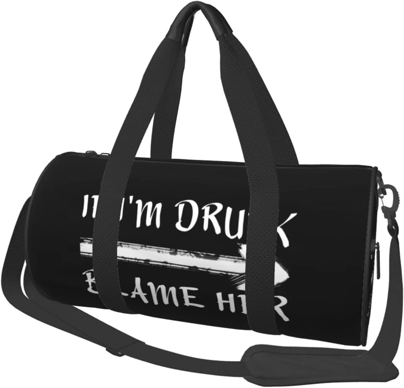If I'M Drunk Blame Her Duffel Bag Gym Bag Travel Sports Tote Large Foldable Beach Swim Yoga3