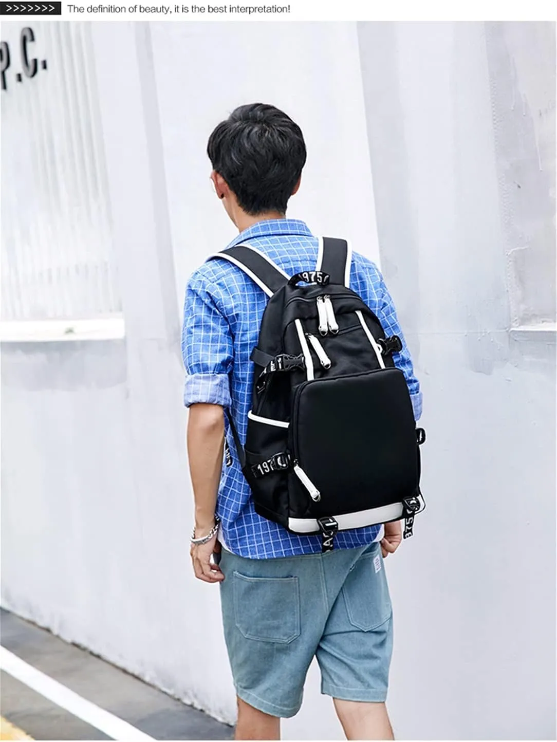 ISaikoy Anime Assassination Classroom Backpack Satchel Bookbag Daypack School Bag Shoulder Bag Style2