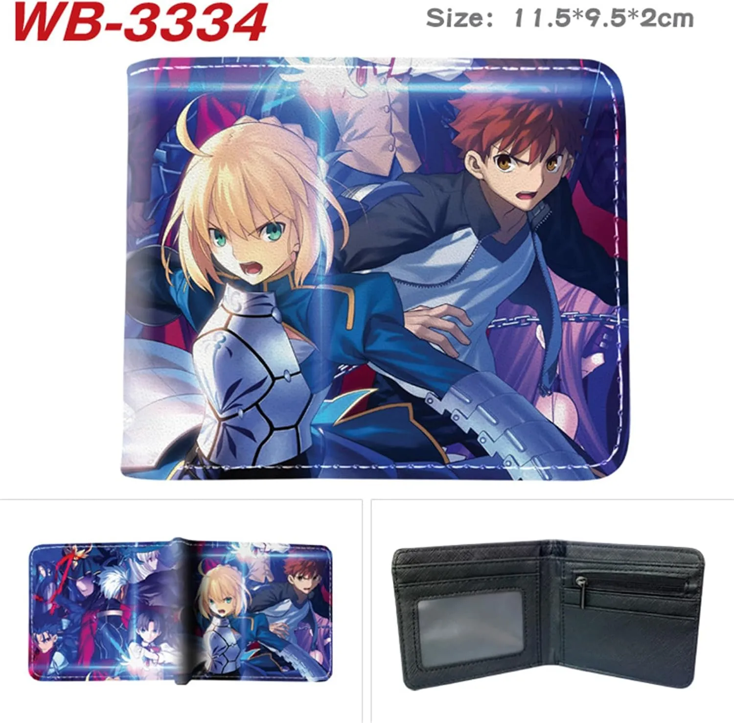 ISaikoy Anime Fate Grand Order Wallet Bifold Credit Card Case Passport ID Card Holder 1