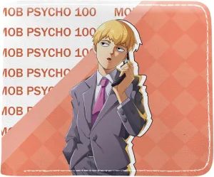 ISaikoy Anime Mob Psycho 100 Wallet Bifold Credit Card Case Passport ID Card Holder 13