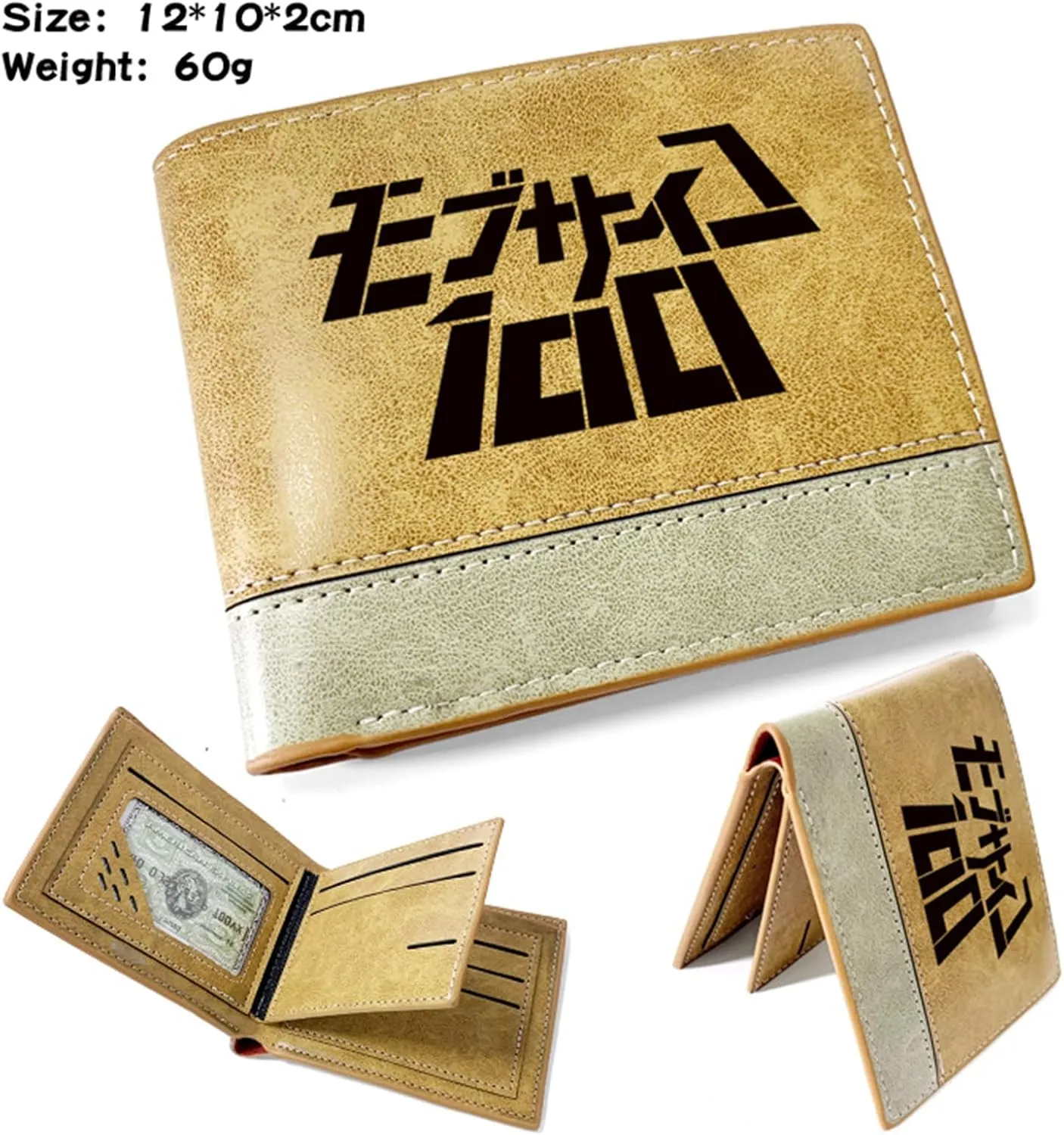 ISaikoy Anime Mob Psycho 100 Wallet Bifold Credit Card Passport ID Card Holder 1
