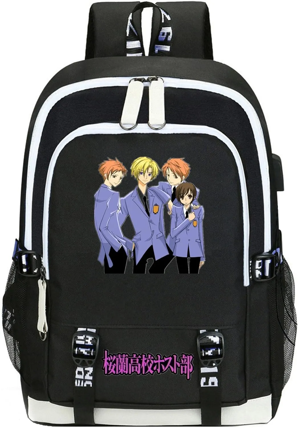 ISaikoy Anime Ouran High School Host Club Backpack Shoulder Bag Bookbag Student School Bag Daypack Satchel A10