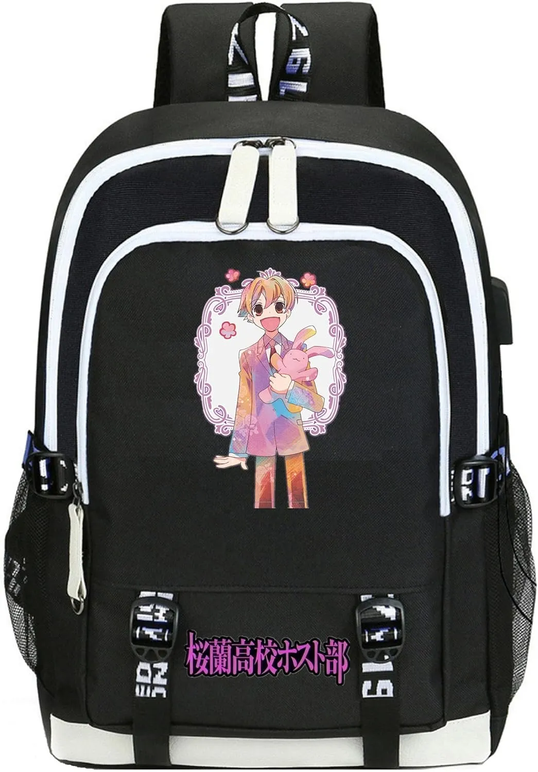 ISaikoy Anime Ouran High School Host Club Backpack Shoulder Bag Bookbag Student School Bag Daypack Satchel A13