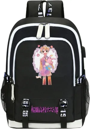 ISaikoy Anime Ouran High School Host Club Backpack Shoulder Bag Bookbag Student School Bag Daypack Satchel A13