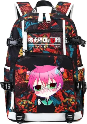 ISaikoy Anime The Disastrous Life Of Saiki K Backpack Shoulder Bag Bookbag Daypack School Bag 4