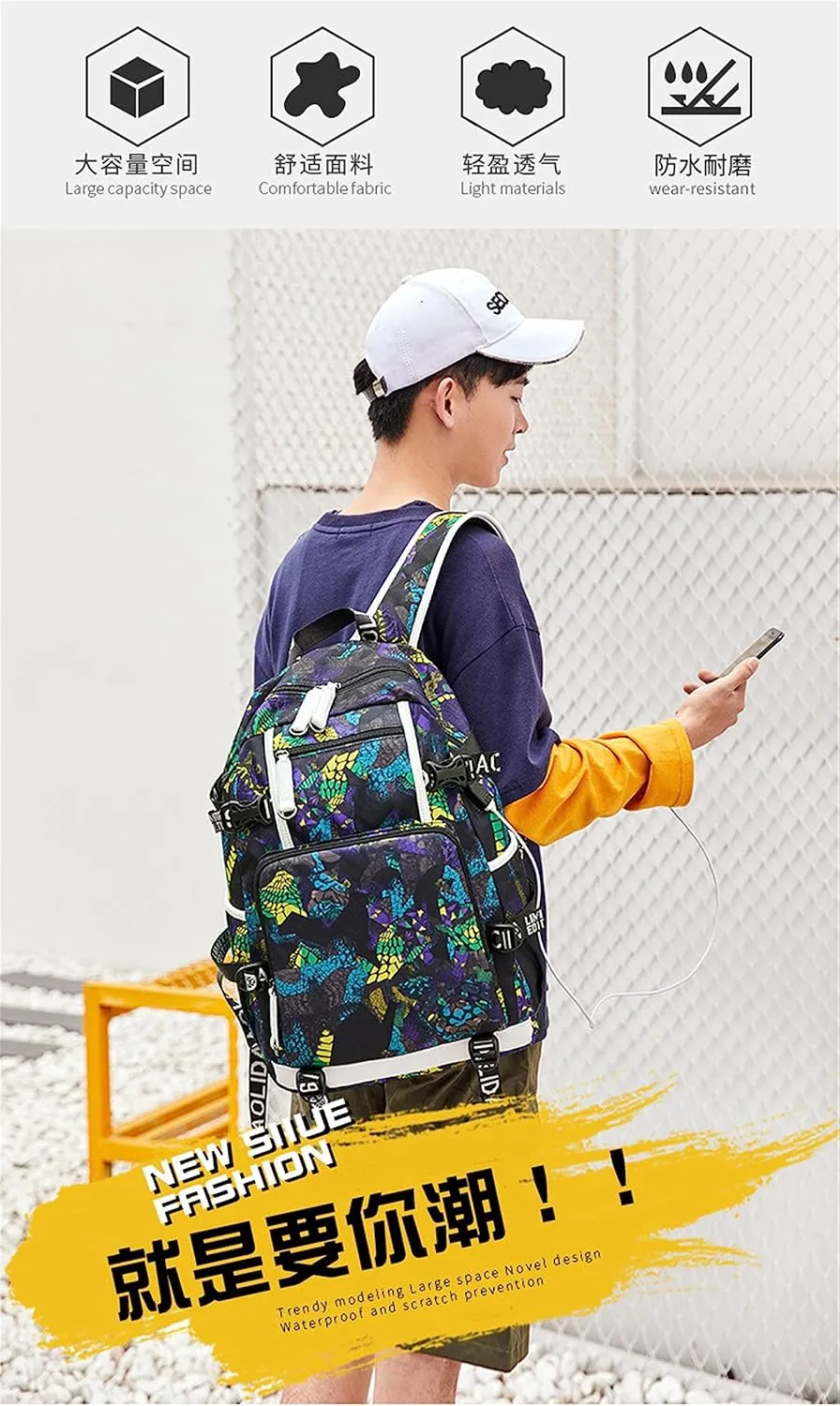 ISaikoy Game Plants vs. Zombies Backpack Shoulder Bag Bookbag School Bag Daypack Satchel Laptop Bag Color Blue10