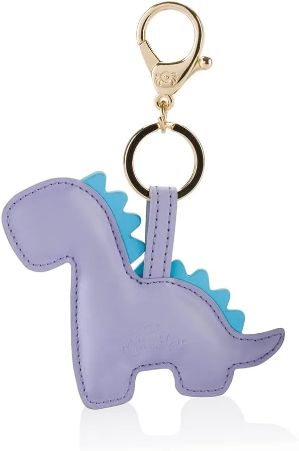 Itzy Ritzy Puffy Diaper Bag Charm – Vegan Leather Keychain Accessory with Hinged Clasp – Stylish Charm for Purses, Totes & Backpacks
