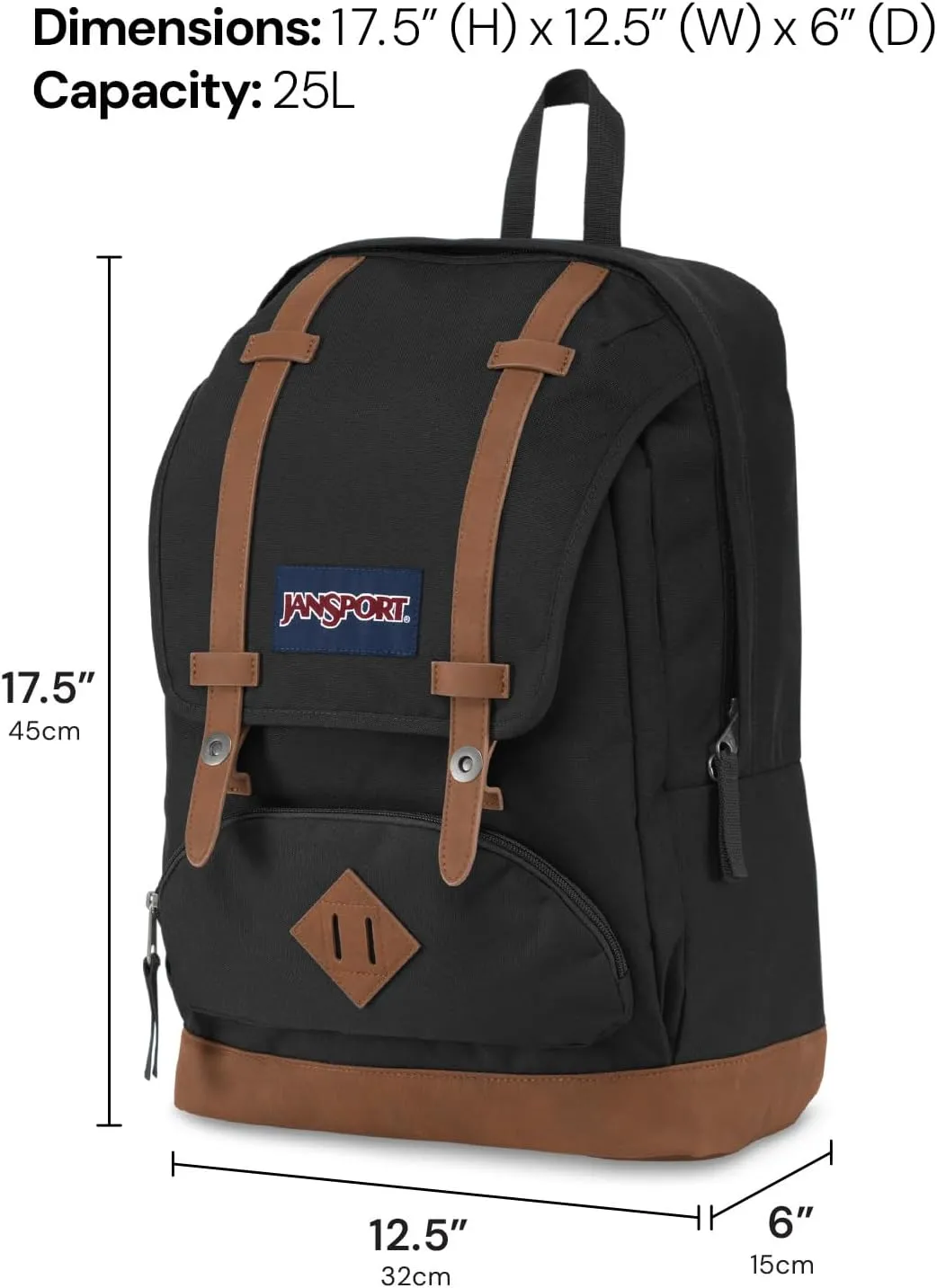JanSport Cortlandt Laptop Backpack, Misty Rose, 15” Laptop Sleeve-Synthetic Leather Shoulder Computer Bag with Large Compartment, Padded Straps-Book Rucksack for Men, Women