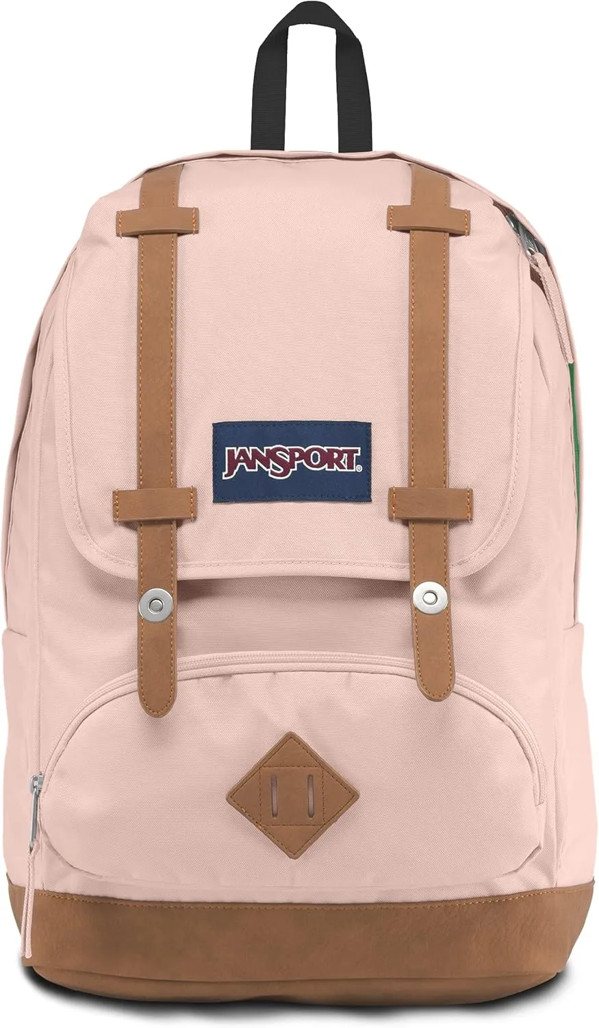 JanSport Cortlandt Laptop Backpack, Misty Rose, 15” Laptop Sleeve-Synthetic Leather Shoulder Computer Bag with Large Compartment, Padded Straps-Book Rucksack for Men, Women