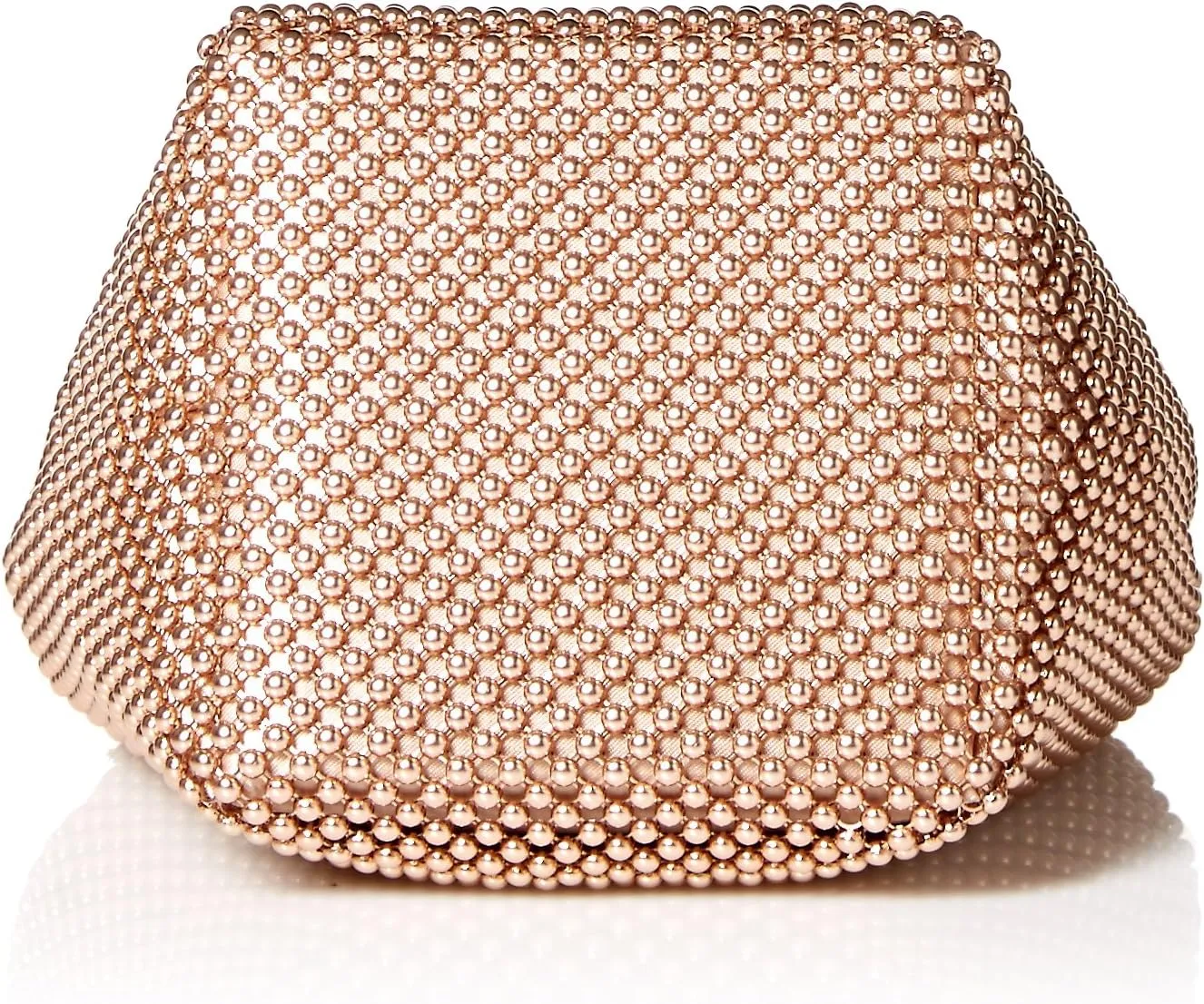 Jessica McClintock Womens Gwen Ball Mesh Ring Wristlet Pouch Clutch