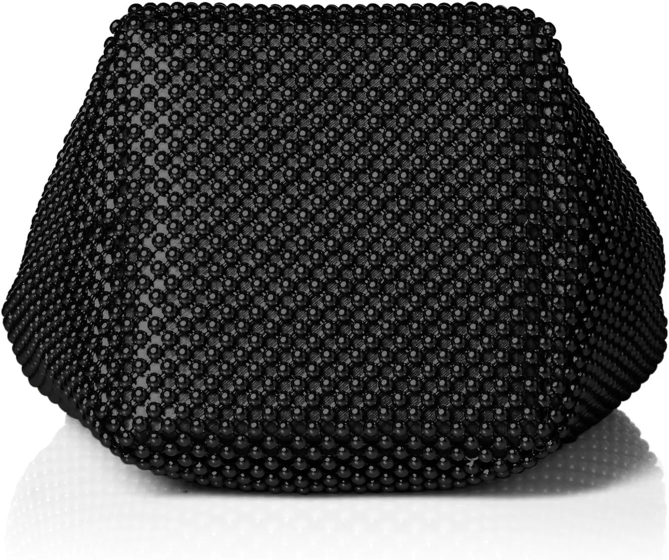 Jessica McClintock Womens Gwen Ball Mesh Ring Wristlet Pouch Clutch