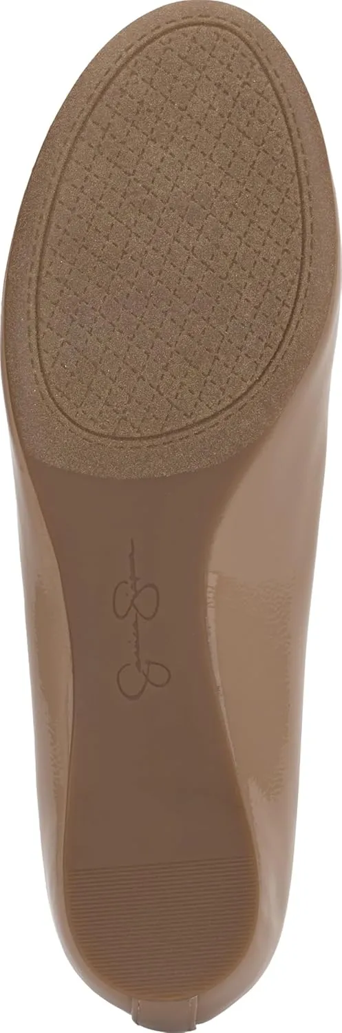 Jessica Simpson Mandayss Women's Pull-On Criss-Cross Ankle Ballet Flats Shoes