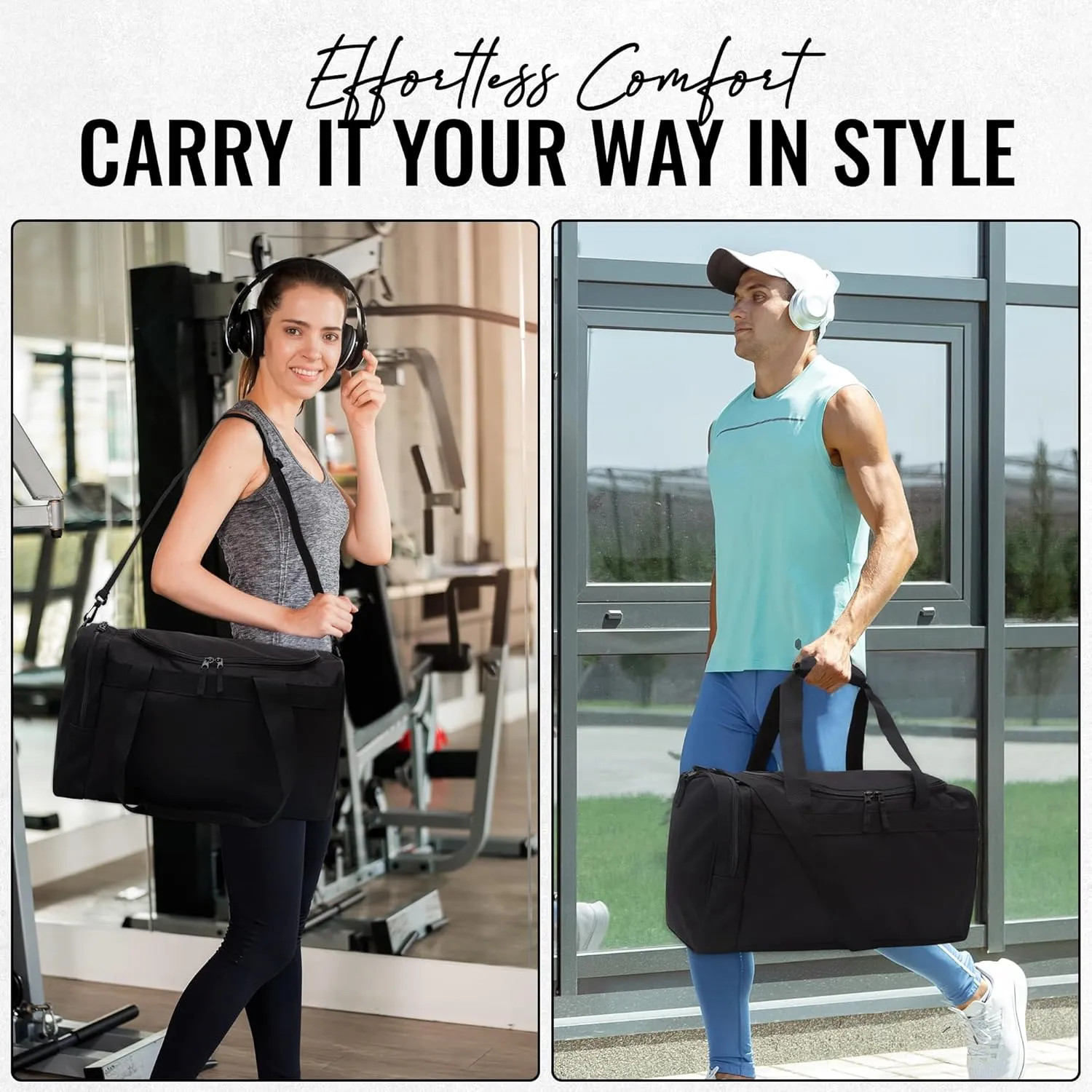 Jetstream Heavy Duty Multi Pocket Durable Sports Gym Equipment Travel Duffel Bag