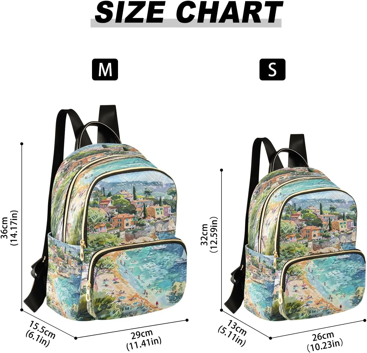 Joisal Beach Vacation Anti Theft Backpack Purse for Women Computer Backpack for Women, Lightweight Backpack for Travel Medium