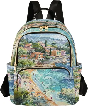 Joisal Beach Vacation Anti Theft Backpack Purse for Women Computer Backpack for Women, Lightweight Backpack for Travel Medium