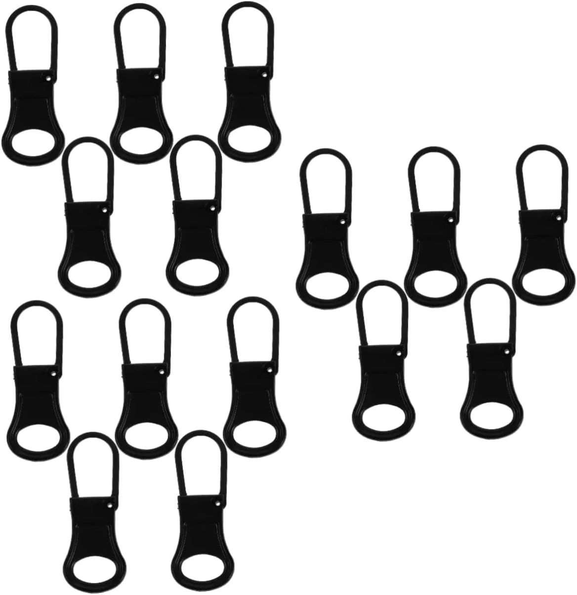 jojofuny 1set Zipper Pulls Replacement Tabs for Clothing Detachable Zipper Handles for Backpacks Coats Boots and More for Quick Installation 5pcs