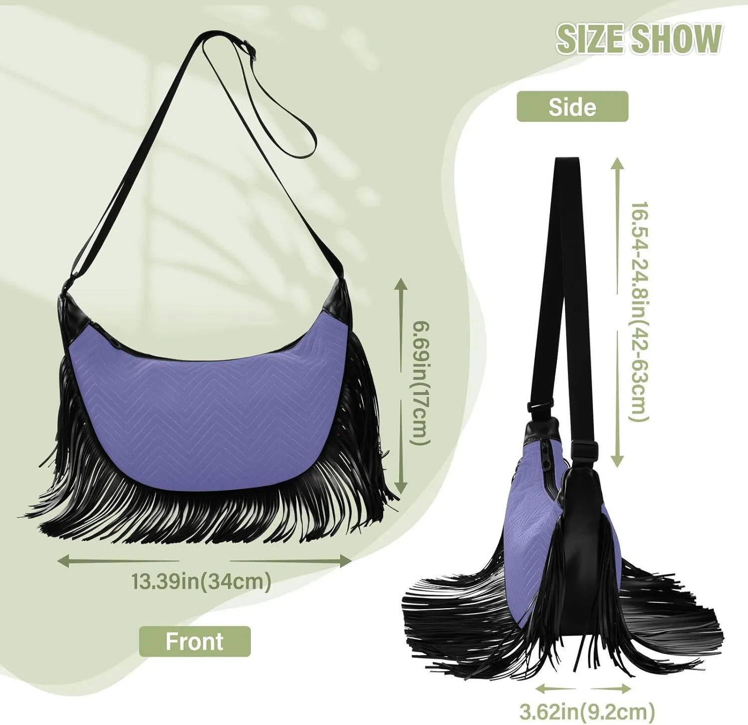 Joko Ivery Crossbody Handbags for Women Ample Capacity Shoulder Bag with Adjustable Strap Durable Travel Purse
