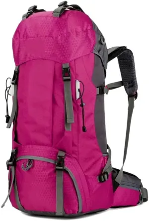JSEIAJB 60L Outdoor Backpack Camping Climbing Bag Waterproof Mountaineering Hiking Backpacks Sport Bag