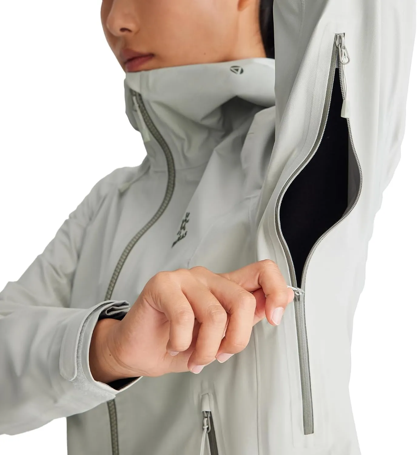 KAILAS Women's Hiking Jacket Rain Jacket Hooded Running Windbreaker Waterproof Packable Lightweight Outdoor Hardshell