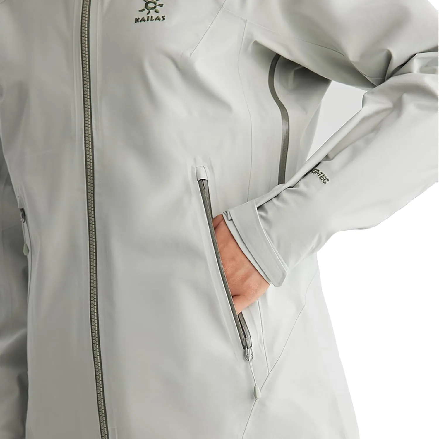 KAILAS Women's Hiking Jacket Rain Jacket Hooded Running Windbreaker Waterproof Packable Lightweight Outdoor Hardshell