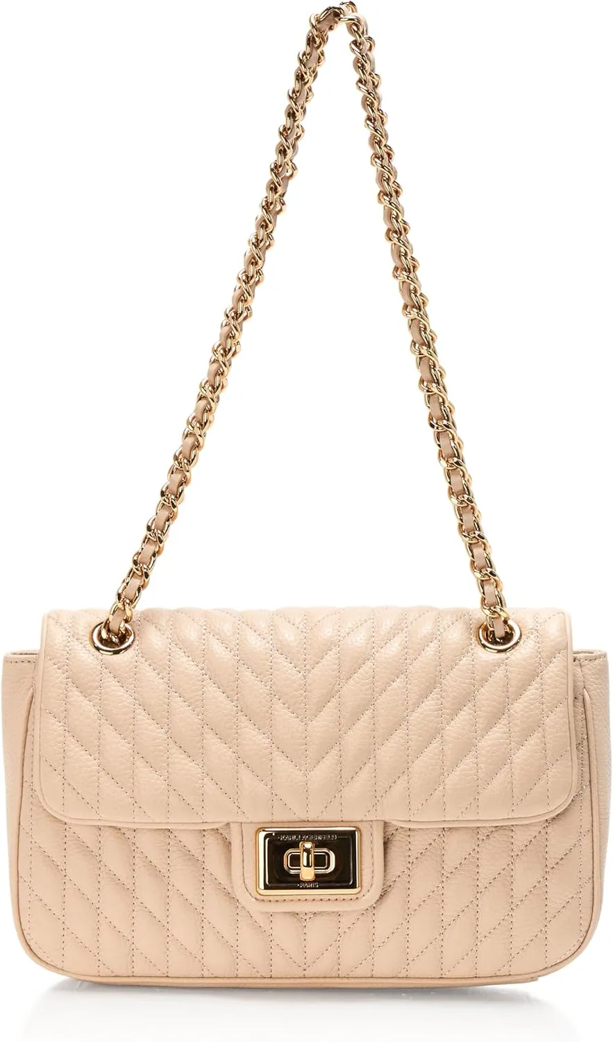 Karl Lagerfeld Paris Agyness Solid Shoulder Bag