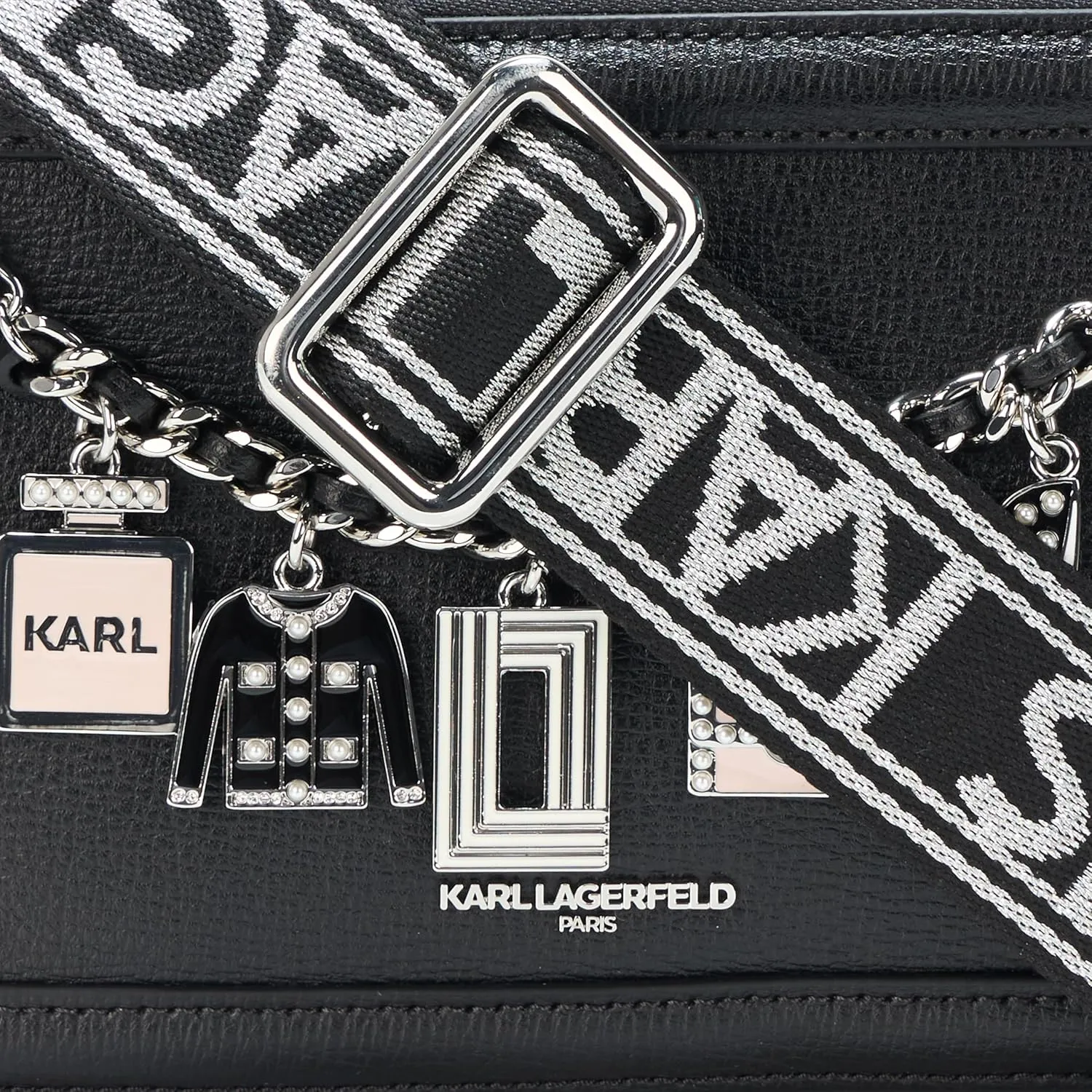 Karl Lagerfeld Paris Simone Studded Camera Crossbody