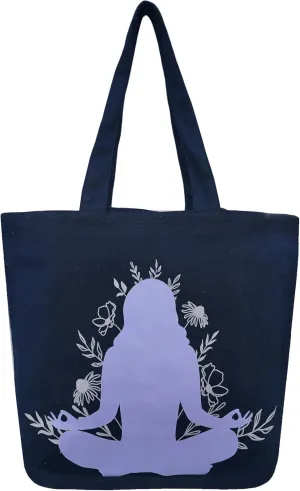 Karma Totes Canvas Tote Bags, Totes for Women with Zip, College Bag for Girls, 100% Cotton Tote Bag for Shopping