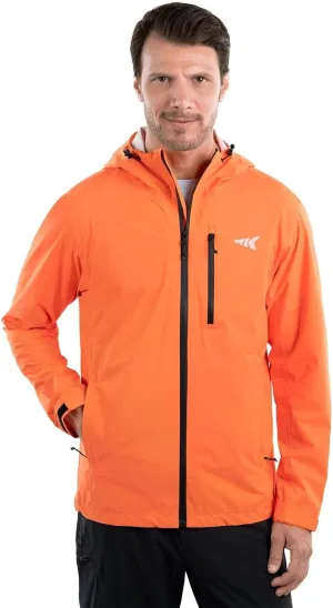 KastKing HydroArmor Lightweight Rain Jacket, 2.5-Layer Waterproof Fishing Hiking Rain Suit for Men, Packable Rain Gear