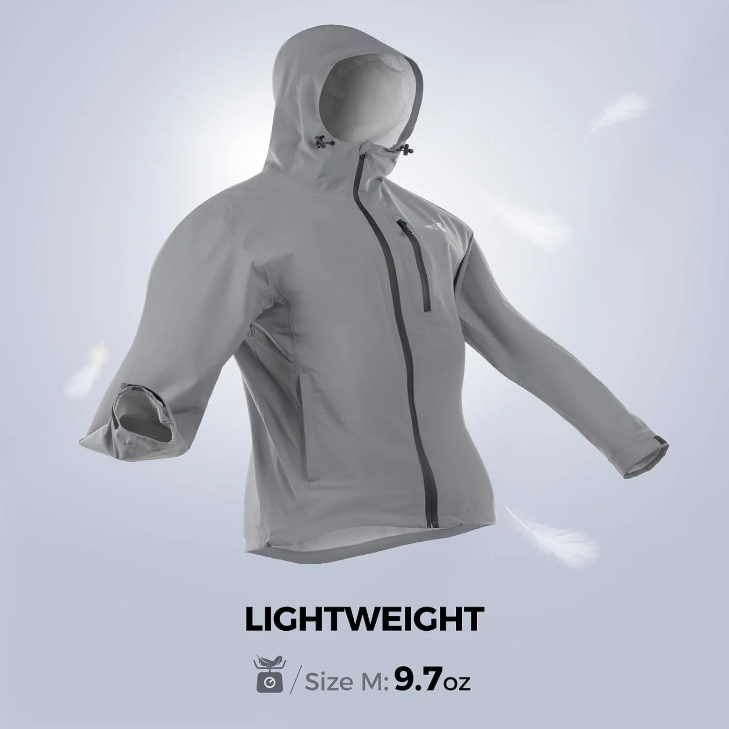 KastKing HydroArmor Lightweight Rain Jacket, 2.5-Layer Waterproof Fishing Hiking Rain Suit for Men, Packable Rain Gear