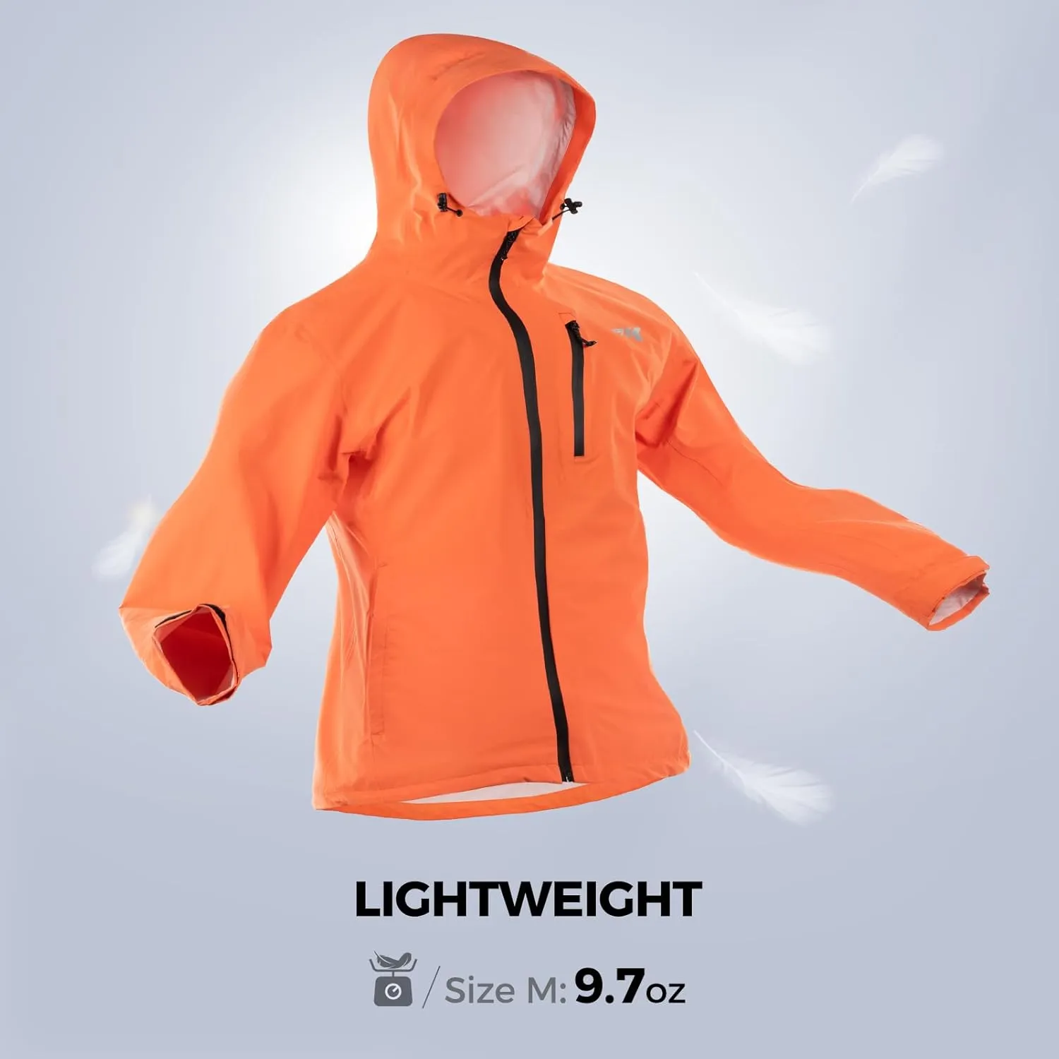 KastKing HydroArmor Lightweight Rain Jacket, 2.5-Layer Waterproof Fishing Hiking Rain Suit for Men, Packable Rain Gear