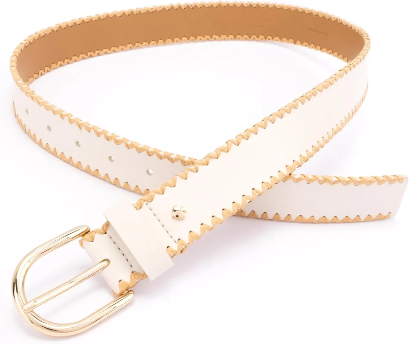 kate spade new york Women's 1.5 Inch Bow Belt with Straw Edge, Stylish Accessory with Adjustable Sizing