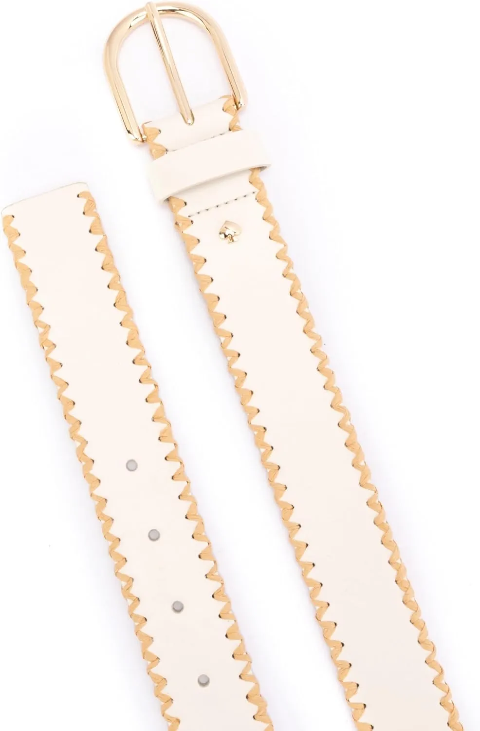 kate spade new york Women's 1.5 Inch Bow Belt with Straw Edge, Stylish Accessory with Adjustable Sizing