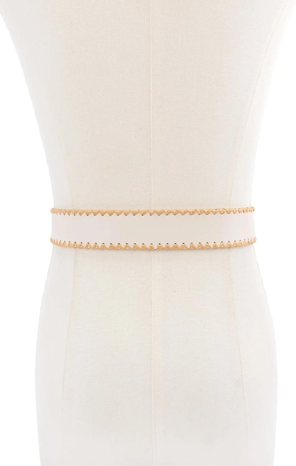kate spade new york Women's 1.5 Inch Bow Belt with Straw Edge, Stylish Accessory with Adjustable Sizing