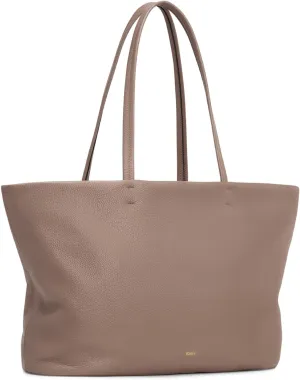 Kattee Leather Tote Bags for Women, Soft Shoulder Purse and Handbags Zipper Totes Travel Work Extra Large