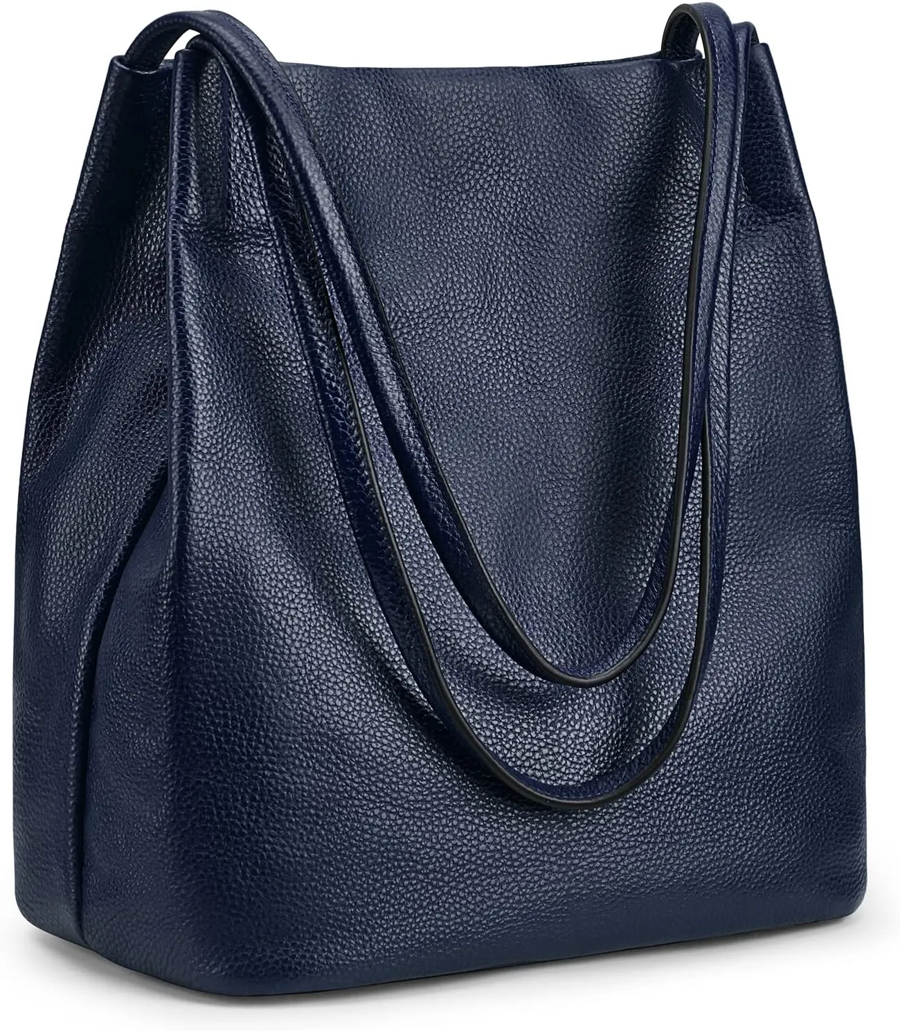 Kattee Women Soft Genuine Leather Totes Shoulder Bag Purses and Handbags with Top Magnetic Snap Closure
