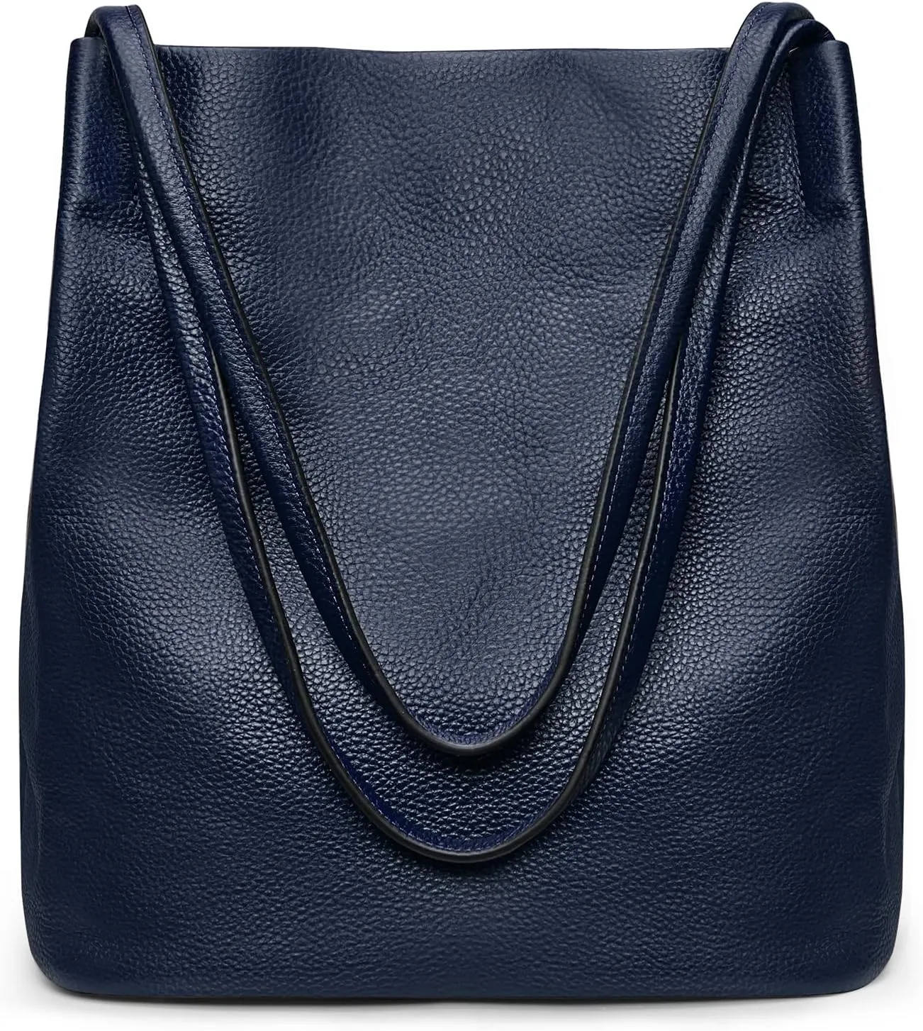 Kattee Women Soft Genuine Leather Totes Shoulder Bag Purses and Handbags with Top Magnetic Snap Closure