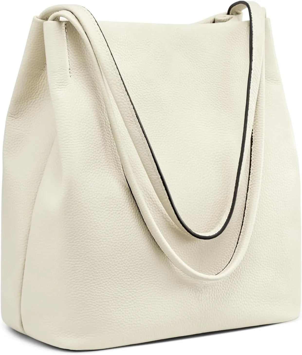 Kattee Women Soft Genuine Leather Totes Shoulder Bag Purses and Handbags with Top Magnetic Snap Closure