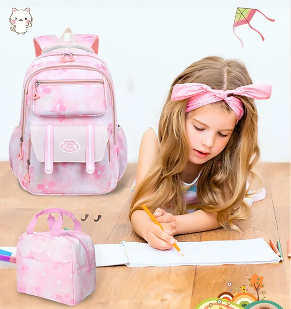 Kawaii Backpack Starry Rainbow Bookbag Cute Large Capacity Kids Backpack Multifunction Fashion Casual Laptop Travel Bag For Boy Girl (Purple-17inch)