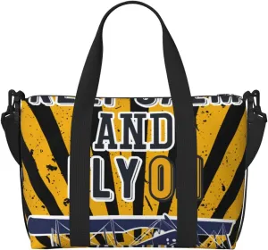 Keep Calm and Fly On Travel Bag for Women Men Weekender Bags Carry on Overnight Bag Tote Bag Yoga Gym Bag for Gym, Work, Travel, Weekend, Personal Items