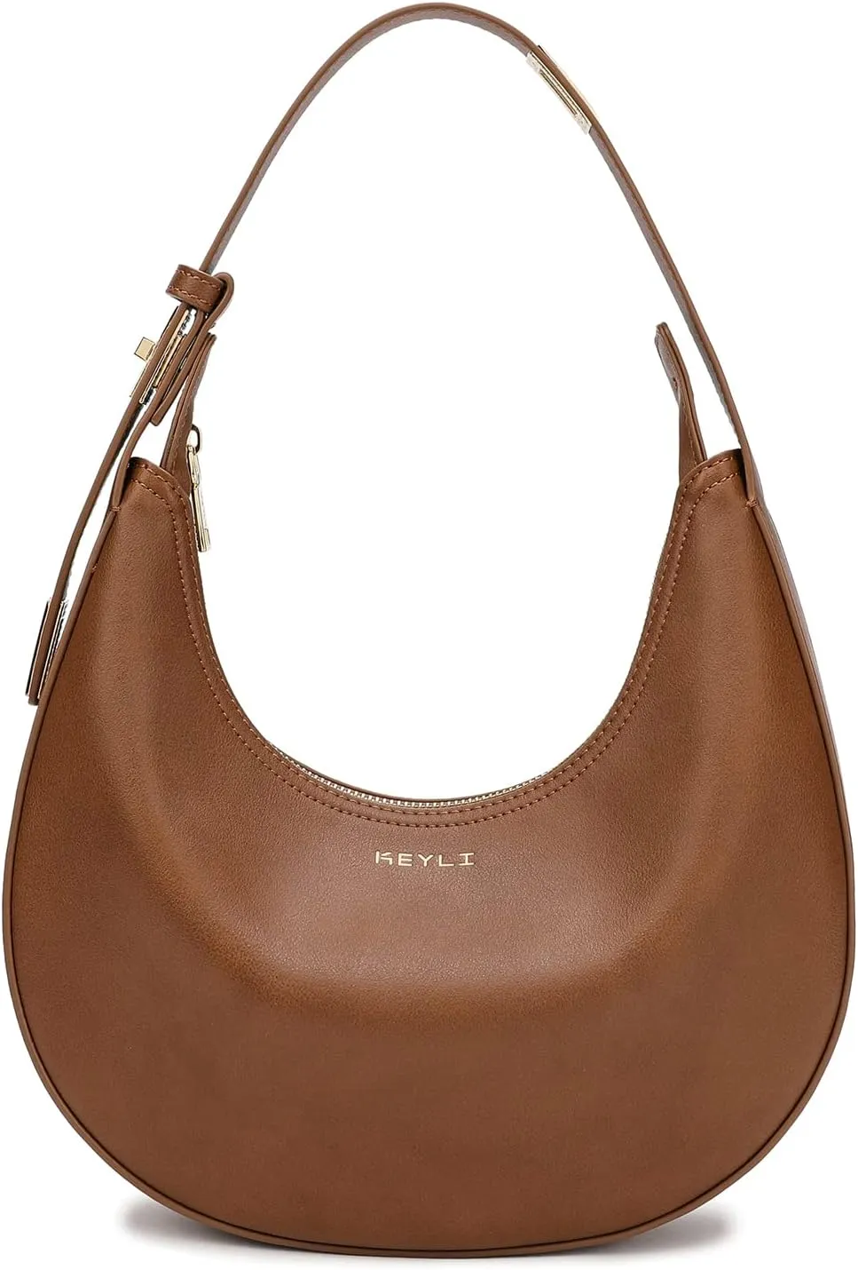 Keyli Shoulder Bag Stylish Casual Clutch Purses for Women 3 Ways Adjust Strap Hobo Handbags with Zip Closure
