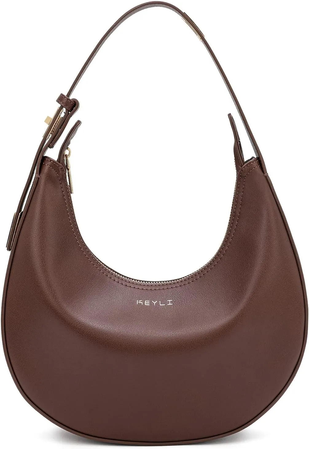 Keyli Shoulder Bag Stylish Casual Clutch Purses for Women 3 Ways Adjust Strap Hobo Handbags with Zip Closure