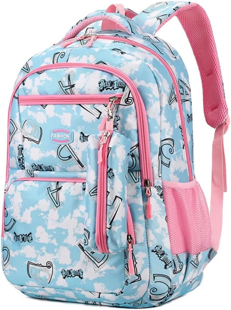Kids Backpack Bookbag Boys Girls Backpack Teen Primary Middle School Bag Lightweight Travel Backpacks(Blue)