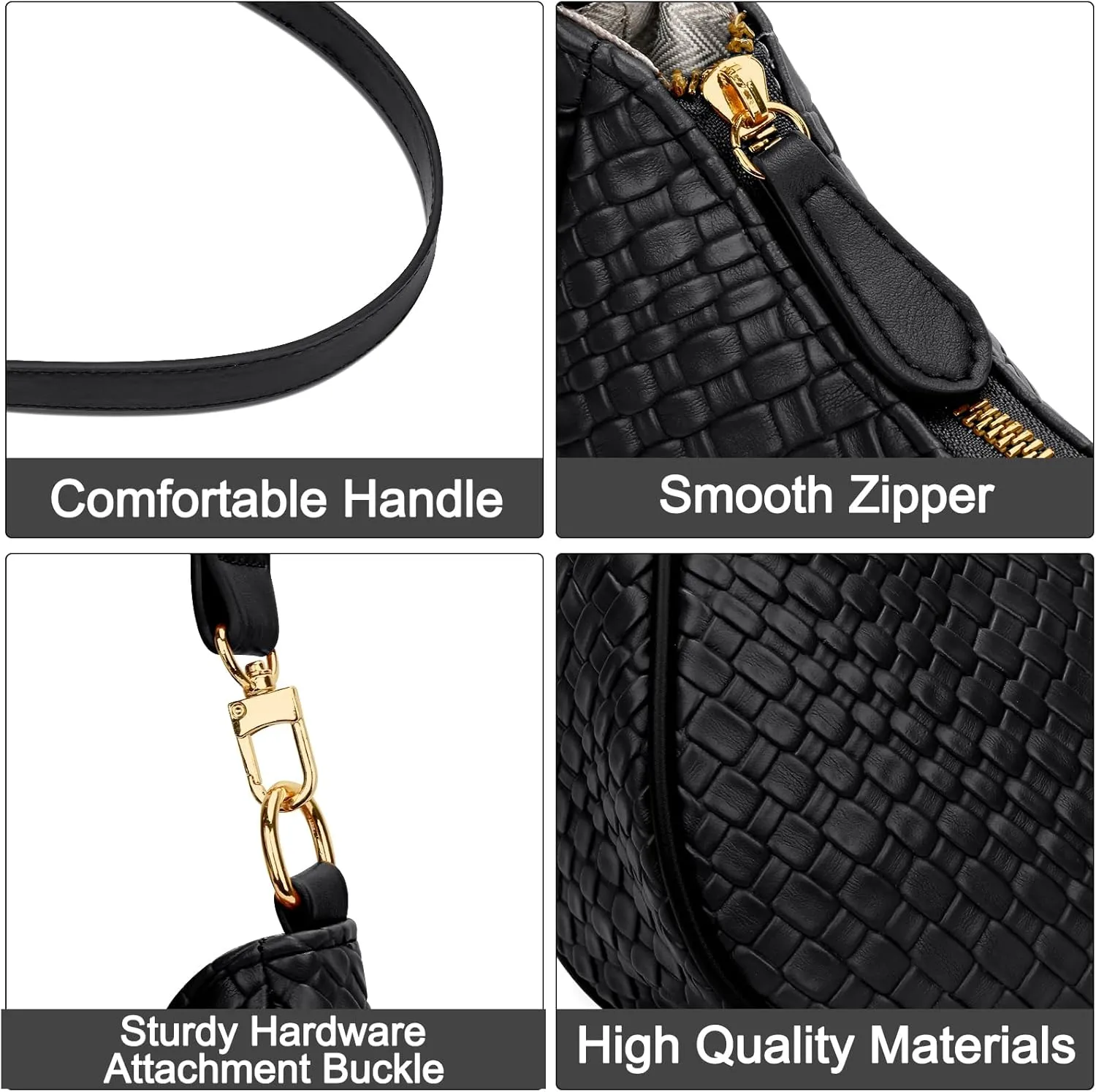 KKXIU Shoulder Bag for Women Cute Hobo Purses and Handbags Retro Clutch Underarm Purse