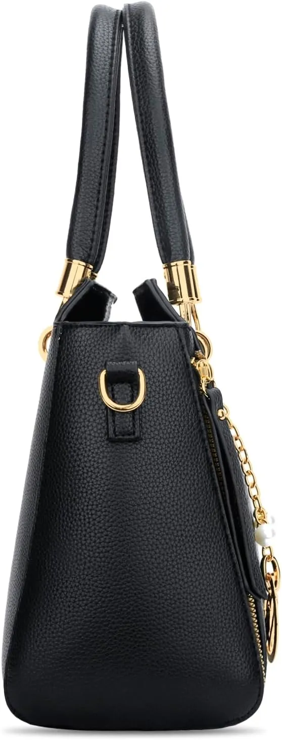 KKXIU Stylish Women Satchel Purses and Handbags Vegan Leather Top Handle Shoulder Crossbody Bag